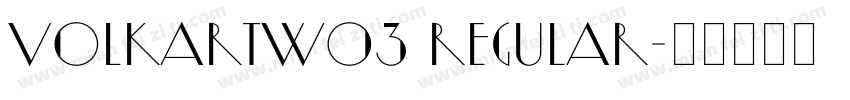 VolkartW03 Regular字体转换